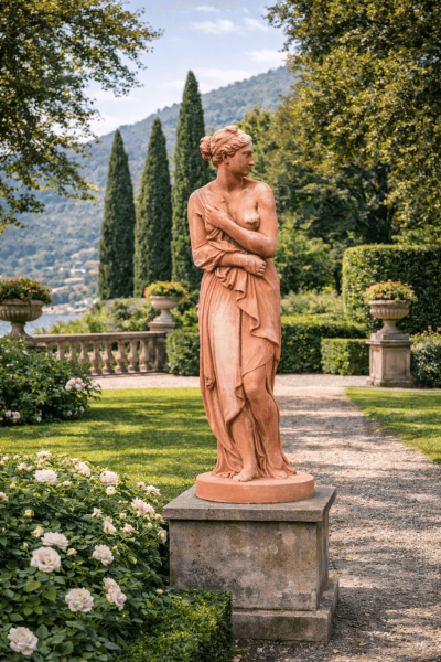 Venus Italica – klassische Gartenstatue aus Impruneta-Terracotta